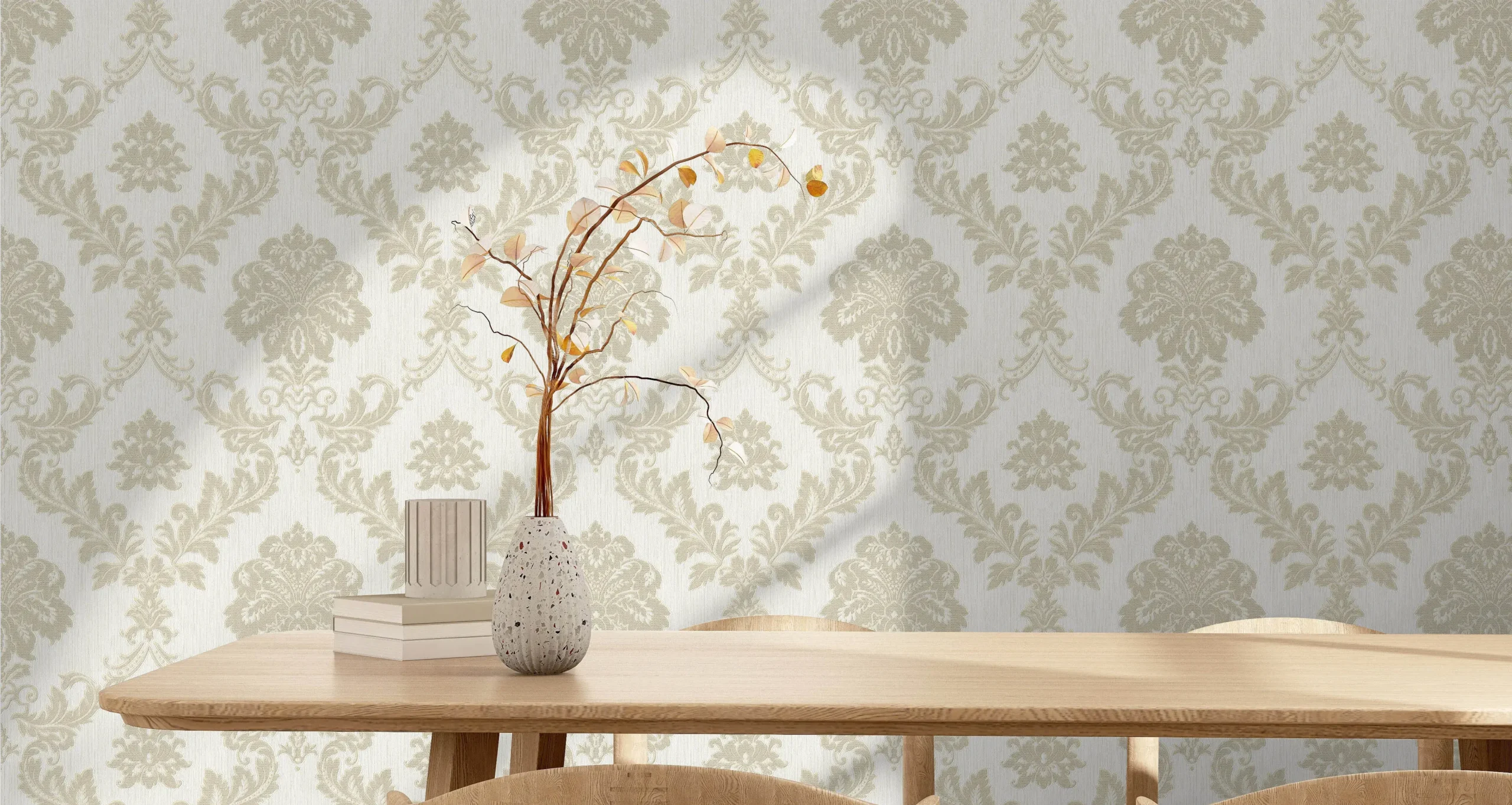 Cream Embossed Wallpaper – Understated Warmth (24206-2)